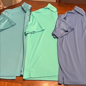 Roundtree & Yorke Men's Polo Shirt Set - Teal, Mint, and Blue